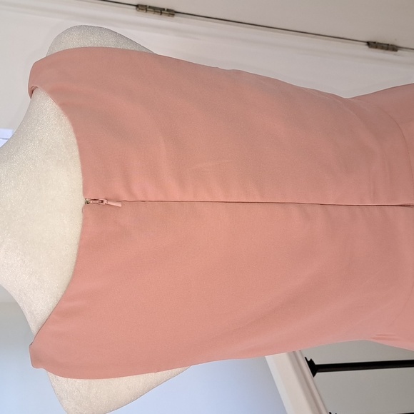 After Six V-Neck Chiffon Maxi Dress - Color: Desert Rose - Size: 6 - Picture 6 of 9